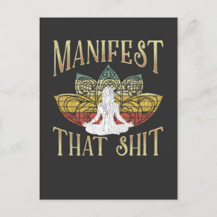 Funny Zen Meditating Yoga Namaste Sarcastic Briefkaart