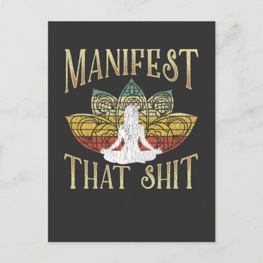 Funny Zen Meditating Yoga Namaste Sarcastic Briefkaart (Voorkant)