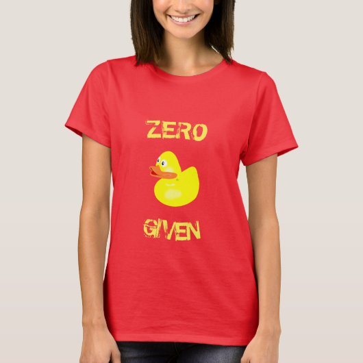 Funny Zero Ducks verstrekte T-shirt (Voorkant)