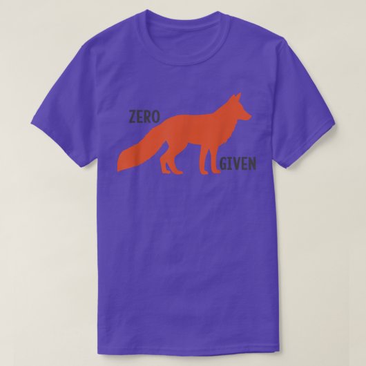 Funny Zero for provided pun for Fo of Dierenvriend T-shirt (Design voorkant)