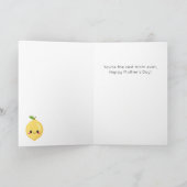 Funny Zest Lemon Moederdag Kaart (Binnen)