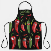 Funny ziet chili chili met Mexicaanse paprika zuid Schort (Voorkant)