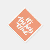 Funny - Zijn Turkije Tijd Thanksgiving Diner Servet (Hoek)