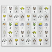 Funny Zodiac Signs Cadeaupapier (Vlak)