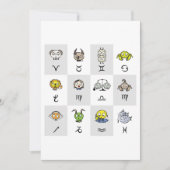 Funny Zodiac Signs Kaart (Voorkant)