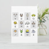 Funny Zodiac Signs Kaart (Staand voorkant)