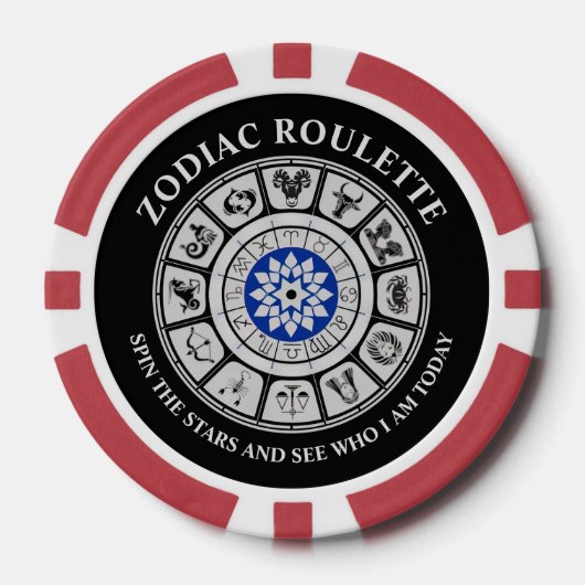 Funny Zodiac Signs Poker Chips (Voorkant)