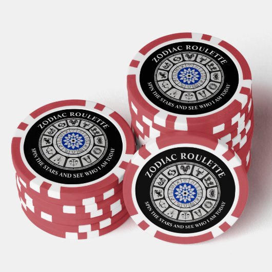 Funny Zodiac Signs Poker Chips (Opstapeling)