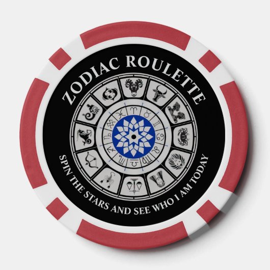 Funny Zodiac Signs Poker Chips (Achterkant)
