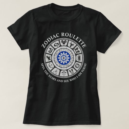 Funny Zodiac Signs T-shirt (Design voorkant)