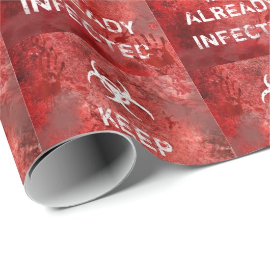 Funny Zombie Apocalypse "Keep Calm" Cadeaupapier (Rol Hoek)