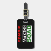 Funny Zombie Attack Squad Bagagelabel (Voorkant verticaal)