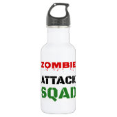 Funny Zombie Attack Squad Waterfles (Voorkant)