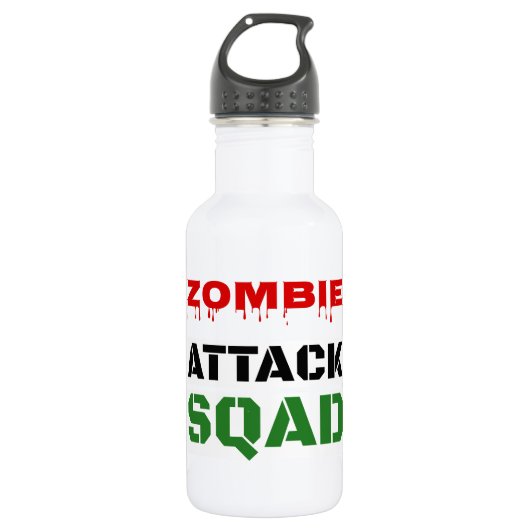 Funny Zombie Attack Squad Waterfles (Voorkant)