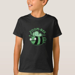 Funny Zombie Bee Pun Dark BG T-shirt