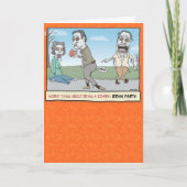 Funny Zombie Brain Farts Halloween Kaart (Voorkant)