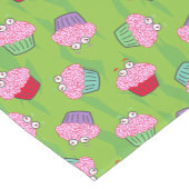 Funny Zombie Brains Cupcake Pattern Korte Tafelloper (Hoek)