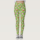 Funny Zombie Brains Cupcake Pattern Leggings (Voorkant)