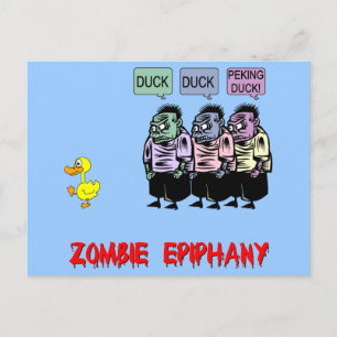Funny zombie briefkaart