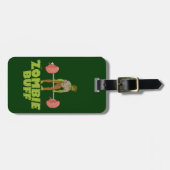 Funny Zombie Buff Weight Lifter Bagagelabel (Voorkant horizontaal)