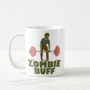 Funny Zombie Buff Weight Lifter Koffiemok