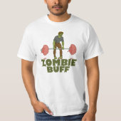 Funny Zombie Buff Weightlifter T-shirt (Voorkant)