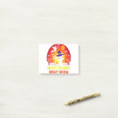 Funny Zombie Cat Humoureuze wil Brain Post-it® Notes (Op bureau)