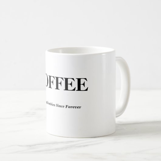 Funny Zombie Coffee Mok (Voorkant rechts)