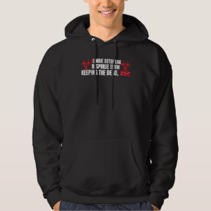 Funny Zombie Costume Apocalypse niet dood voor man Hoodie