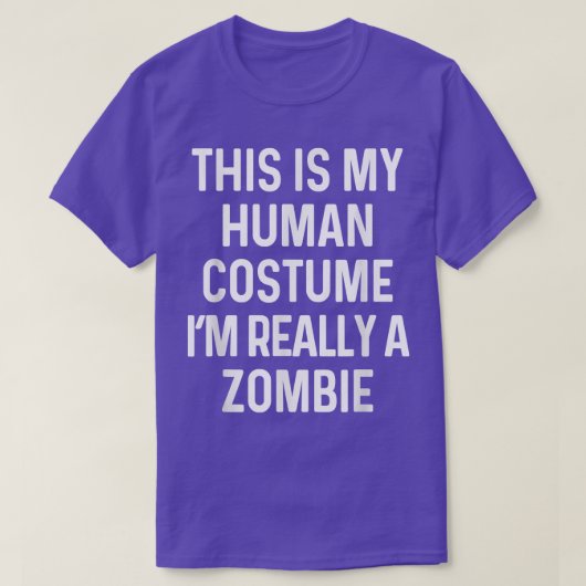 Funny Zombie Costume Halloween 2944 T-shirt (Design voorkant)