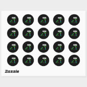 Funny Zombie Don't Roll Your Eyes At Me  Ronde Sticker (Vel)