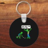 Funny Zombie Don't Roll Your Eyes At Me Sleutelhanger (Voorkant)