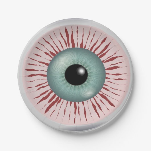 Funny zombie eye paper borden papieren bordje (Voorkant)