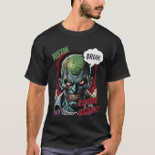 Funny Zombie Gepersonaliseerde naam T-shirt Cool C (Voorkant)
