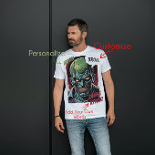 Funny Zombie Gepersonaliseerde naam T-shirt Cool C