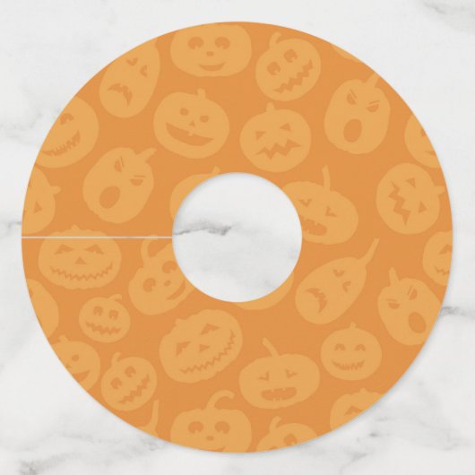 Funny Zombie Halloween Wijnglaslabel (Achterkant)