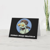 Funny Zombie Hillbilly Wenskaart Kaart (Achterkant)