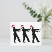 Funny Zombie Kerstkerst Briefkaart (Staand voorkant)