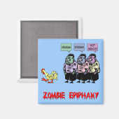 Funny zombie magneet (Voorkant / Achterkant)