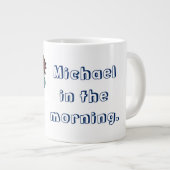 Funny Zombie Man in The Morning Grote Koffiekop (Voorkant rechts)