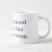 Funny Zombie Man in The Morning Grote Koffiekop (Rechts)