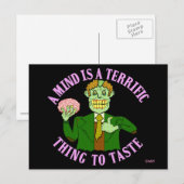 Funny Zombie Professor Proverb Briefkaart (Voorkant / Achterkant)