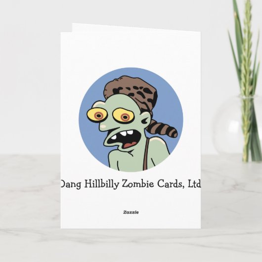 Funny Zombie-Vaderdag Kaart (Achterkant)