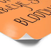 Funny Zombie Zone BYOB brengt je eigen hersenen me Poster (Hoek)