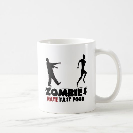 Funny Zombies Fast Food Koffiemok (Rechts)