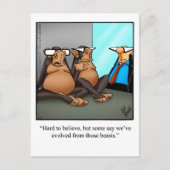 Funny Zoo Humor Briefkaart (Voorkant)