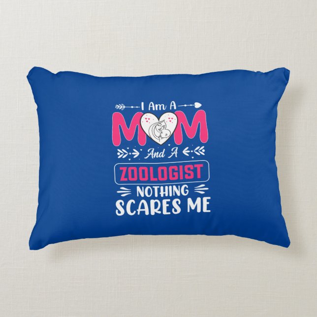 Funny Zoologist Mam, Zoologist Mam Accent Kussen (Voorkant)