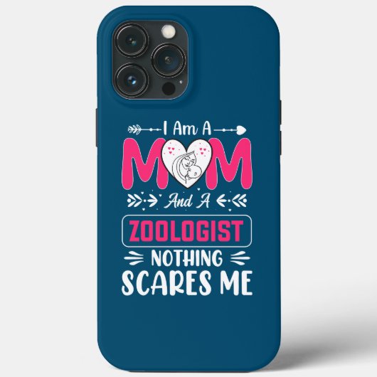 Funny Zoologist Mam, Zoologist Mam Case-Mate iPhone Case (Achterkant)