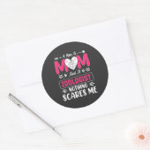 Funny Zoologist Mam, Zoologist Mam Ronde Sticker (Envelop)