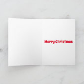 Funny zoom kerstkarol pun santa Jesus Feestdagen Kaart (Binnen)